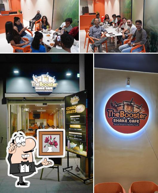 The interior of The Booster Shake Cafe