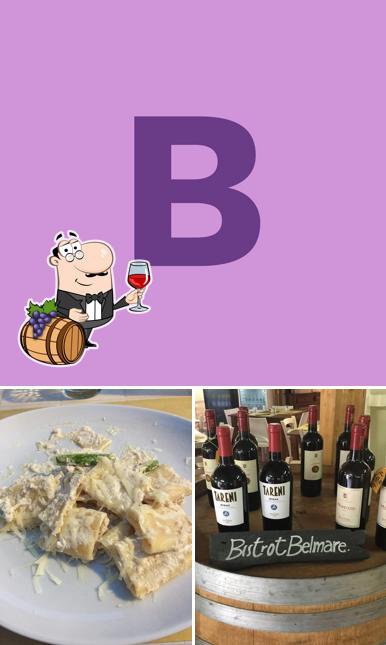 È gradevole godersi un bicchiere di vino a bistrot Belmare