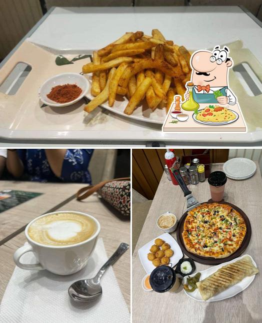 The restaurant's food and beverage