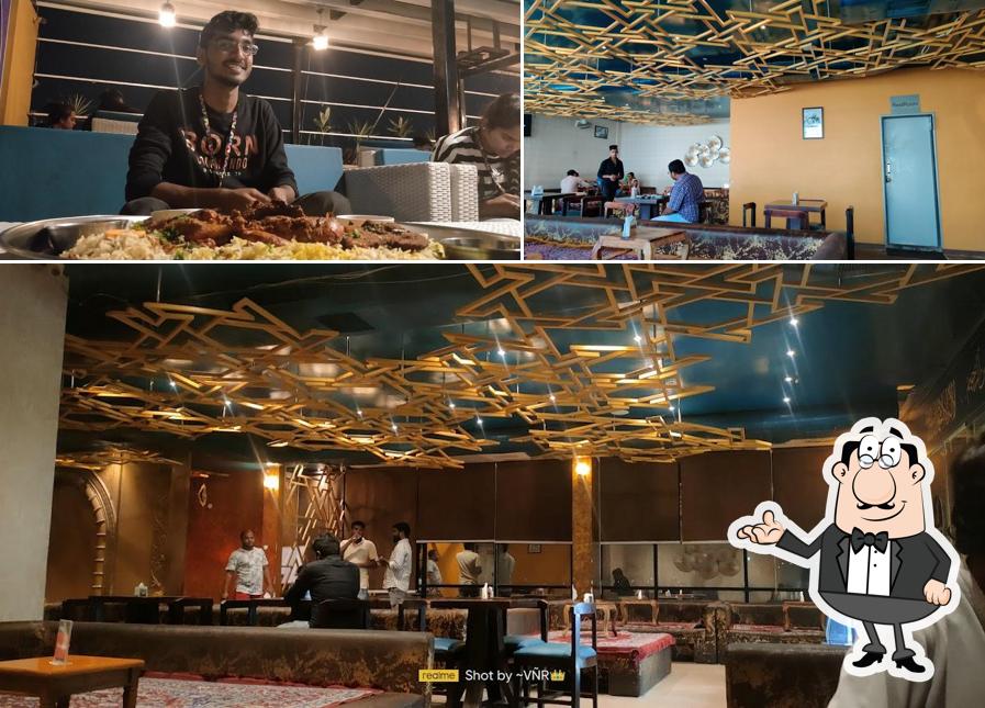 The interior of Yum Yum Tree Arabian Food Court gachibowli