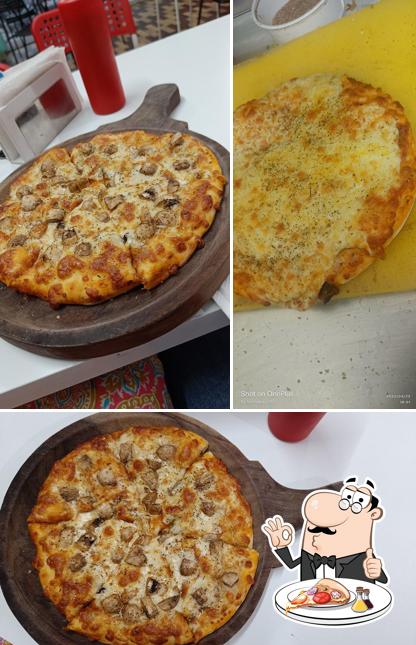 Pick various types of pizza
