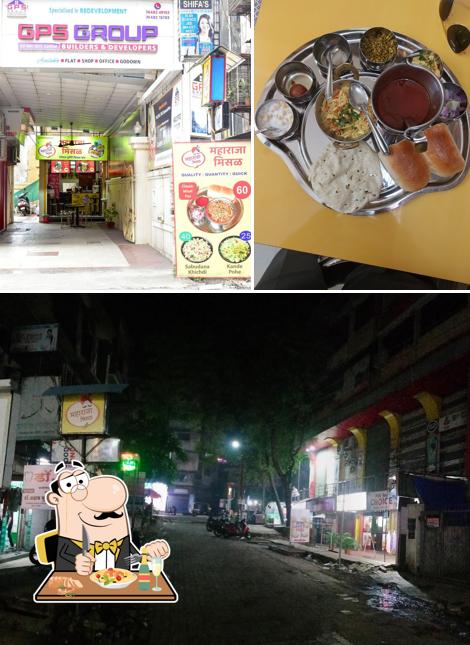 The image of Maharaja Misal’s food and exterior