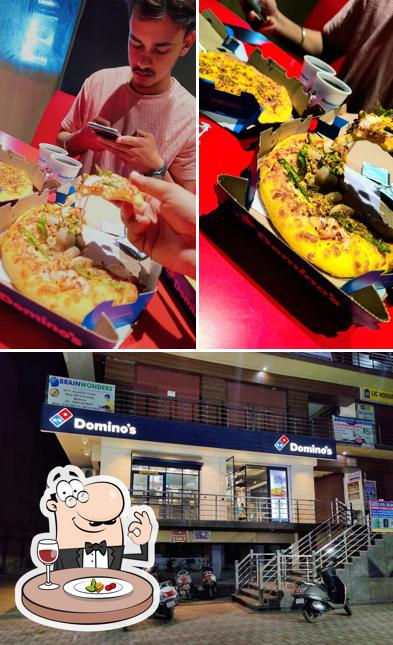 This is the image displaying food and exterior at Domino's Pizza Mayur Vihar, Mathura