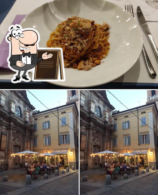 Tra le varie cose da Croce di Malta Caffè Cucina Vini si possono trovare la esterno e cibo