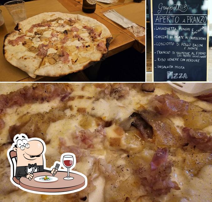 Tra le diverse cose da GRUPPETTO pizza dal 1929 si possono trovare la cibo e lavagna