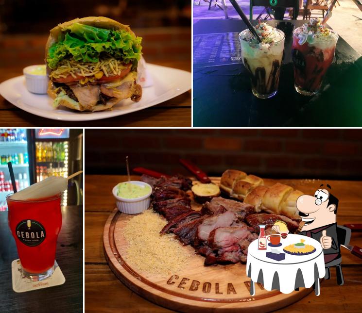Peça um hambúrguer no Cebola Prime Bier