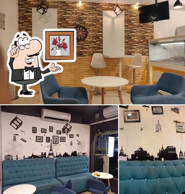 Take a seat at one of the tables at COLD FUSION