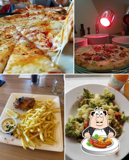 Platti al Restaurant Le Hameau de Tortin