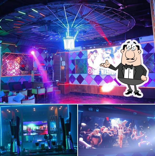 The photo of City Club at Skycity’s interior and food