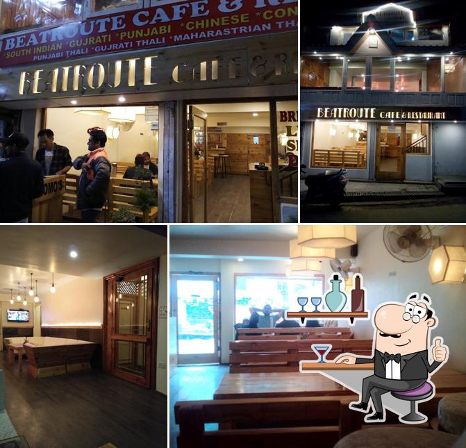 The interior of Beatroute Cafe & Restaurant