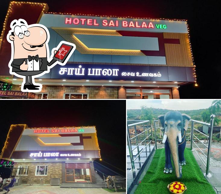 Check out the outside area of Hotel Sai Balaa