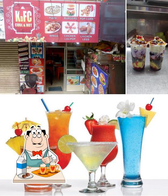 KdFC cool & Hot provides a selection of drinks