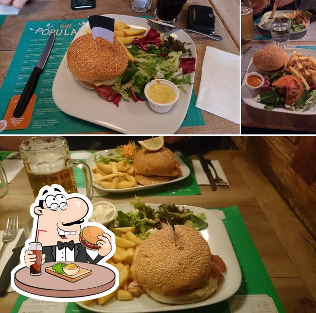 Gli hamburger di Café Populaire potranno soddisfare i gusti di molti