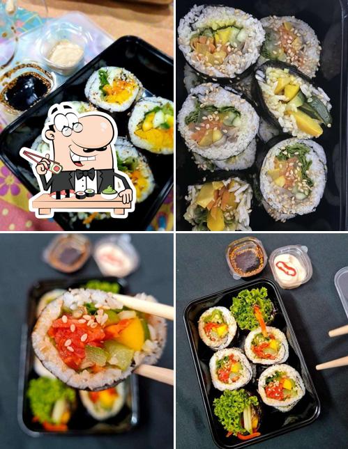Try out various sushi options