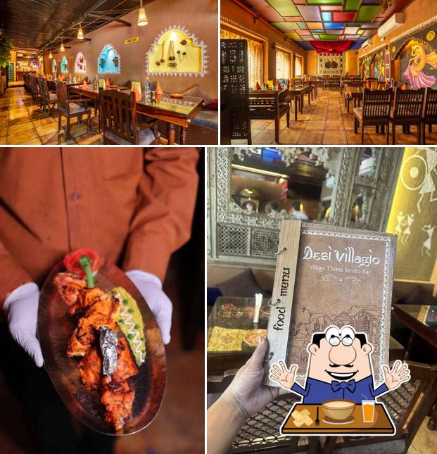 Among various things one can find food and interior at Desi Villagio
