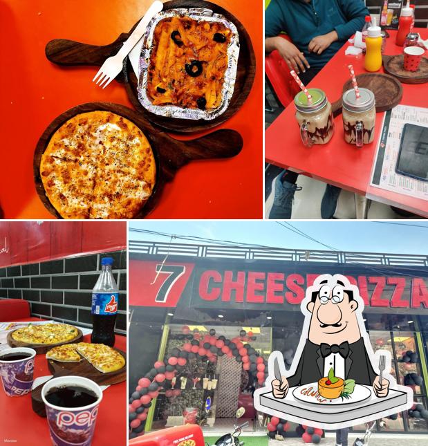 Meals at 7 cheese pizza