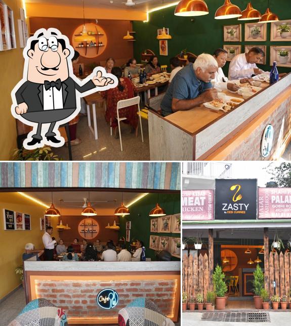 The interior of Zasty by Desi Curries