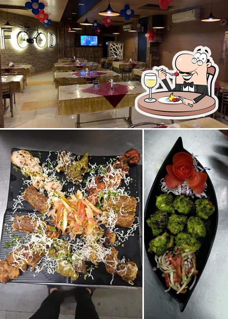Among different things one can find food and interior at Spice Land Restaurant