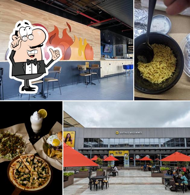 Check out how Buffalo Wild Wings (BWW Hyderabad Airport) looks inside