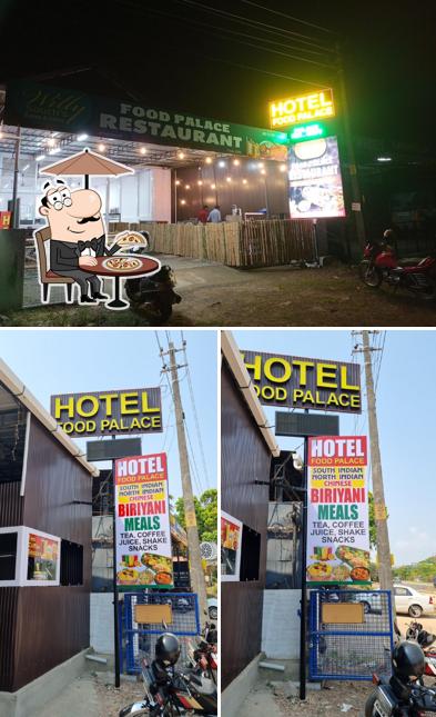 The exterior of HOTEL FOOD PALACE