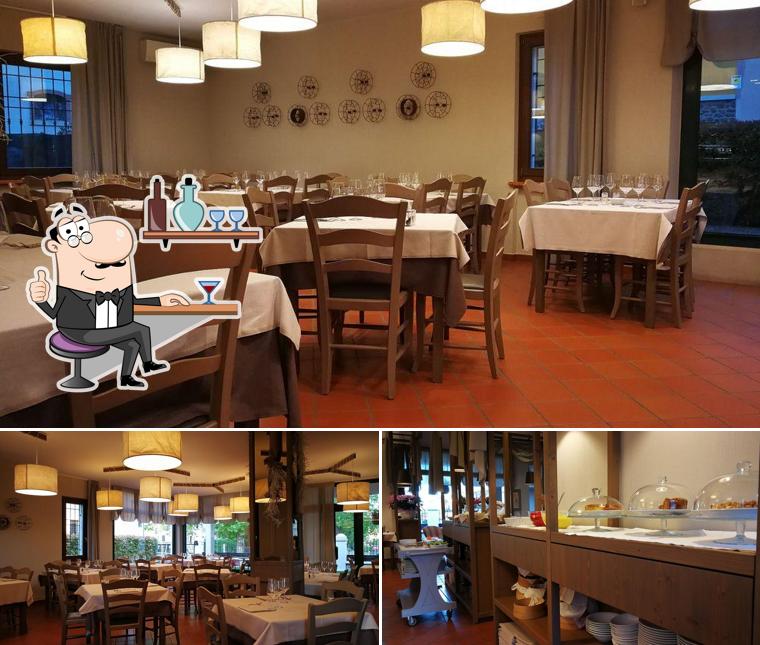 Gli interni di Osteria Del Fil De Fero