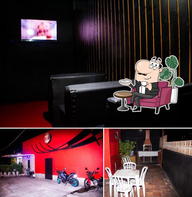 A ilustração da interior e exterior no Casa de swing Maffa Club Liberal