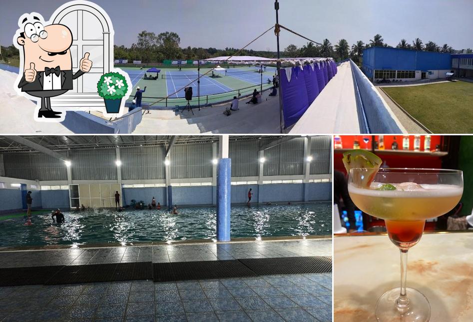 The picture of exterior and beverage at Game Theory Bagalur - D Cube Sports Club