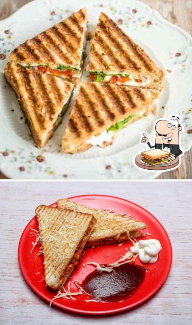 Grilled cheese sandwich at Ninja Dinning