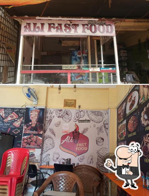 The interior of Ali Fast Food