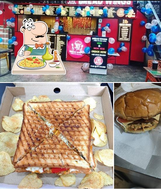 Pulled pork sandwich at Bread Wings Family Restaurant