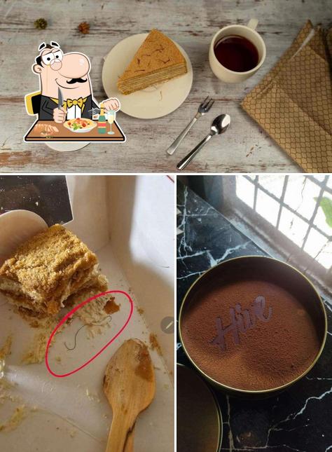 The picture of food and beverage at Hive Honey Cake