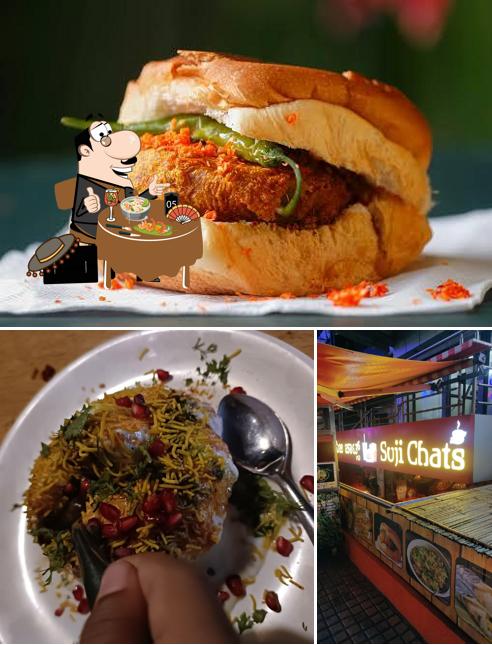 The image of food and exterior at SUJI Chaats