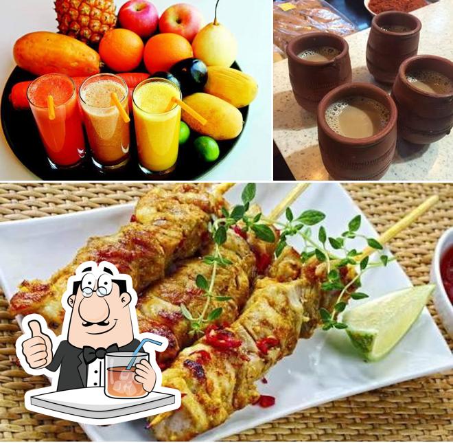 The picture of drink and food at De Cafe