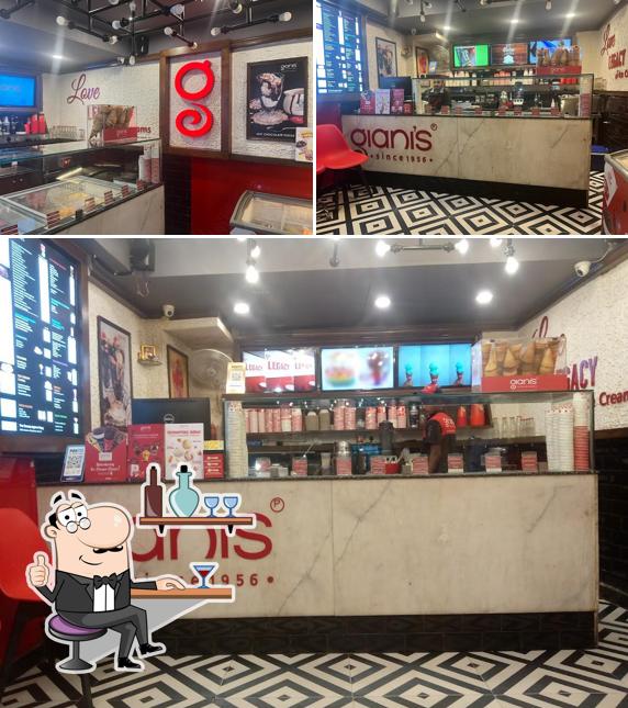 The interior of Giani's Ice Cream