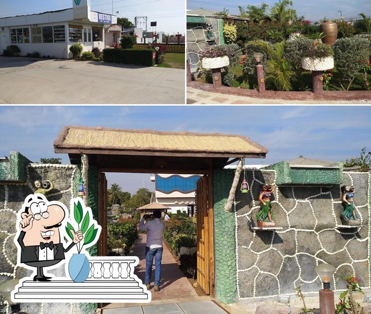 Enjoy the view at the outside area of Sparkling Garden Restaurant