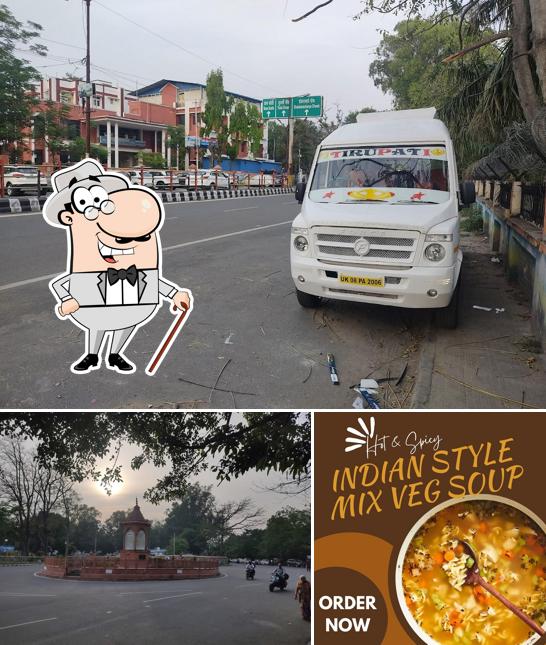 Check out the image showing exterior and food at Village Tandoori