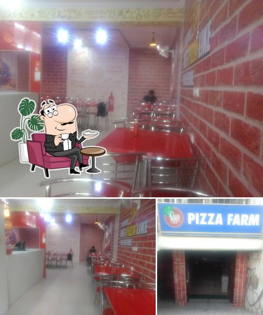 Pizza Farm is distinguished by interior and exterior
