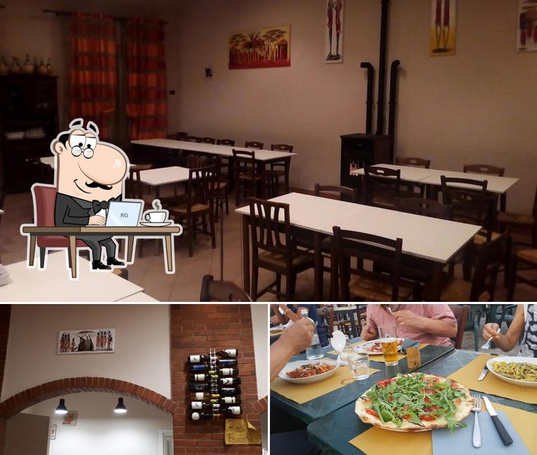 Gli interni di Pizzeria I' Brollo