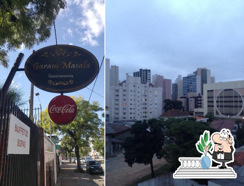 O exterior do Restaurante Garam
