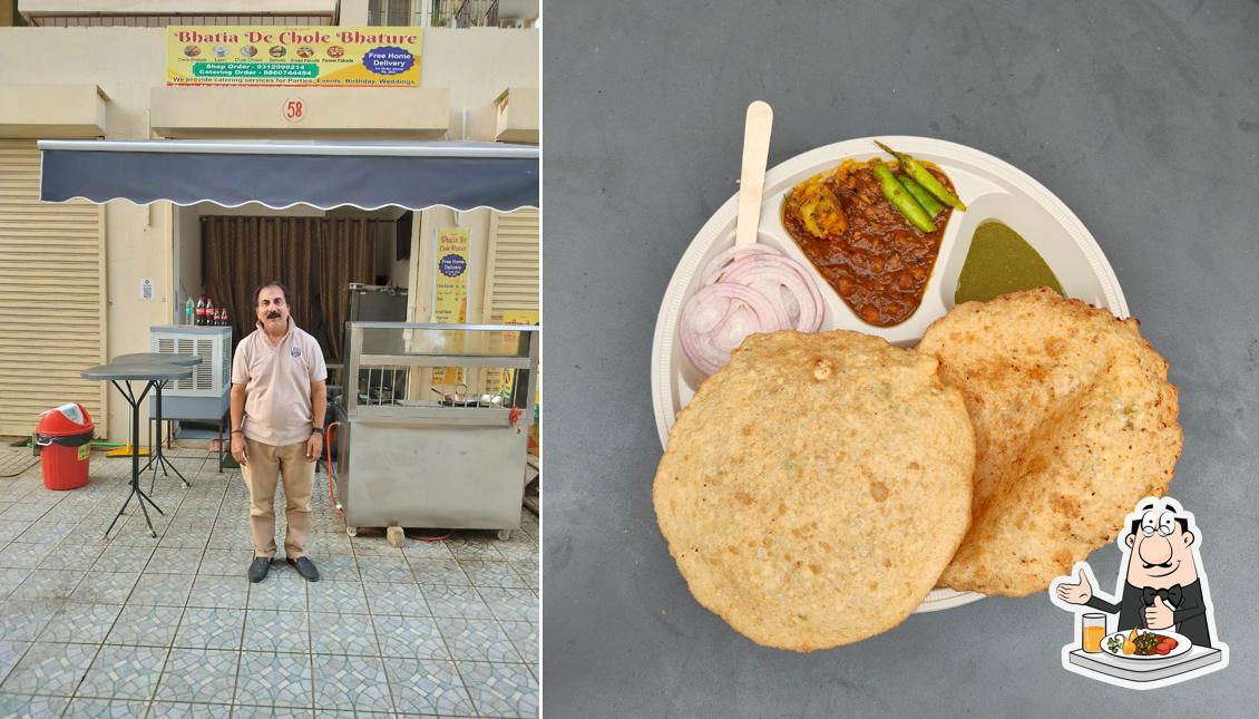 Food at Bhatia De Chole Bhature