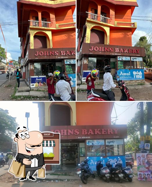 The exterior of Johns Bakery