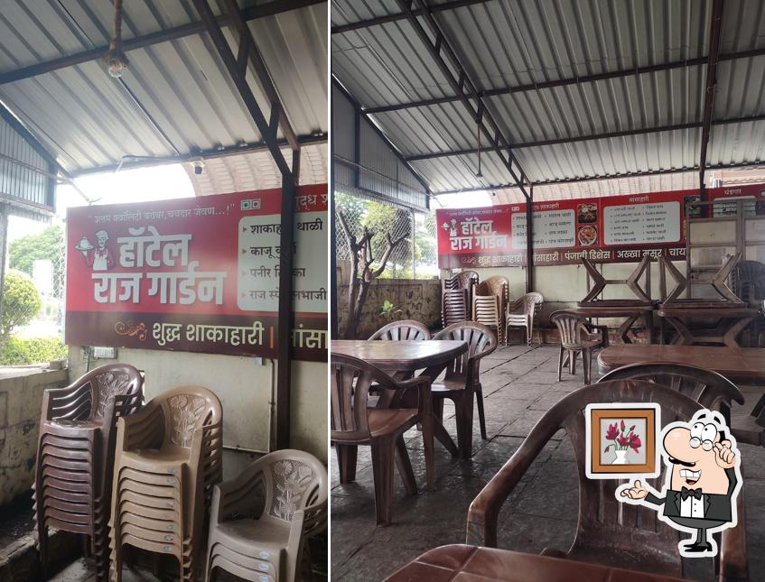 The interior of Hotel Raj Garden Dhaba