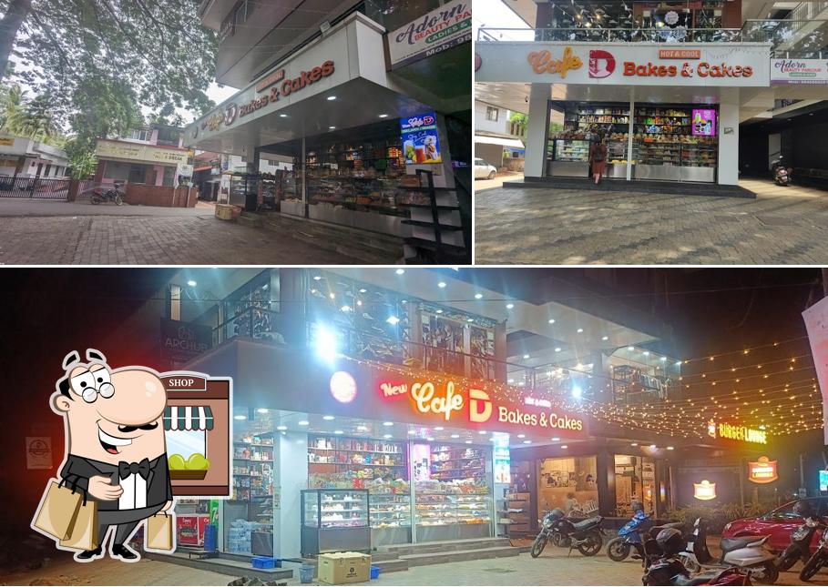 Check out how New Cafe d bakes & cakes kachery looks outside