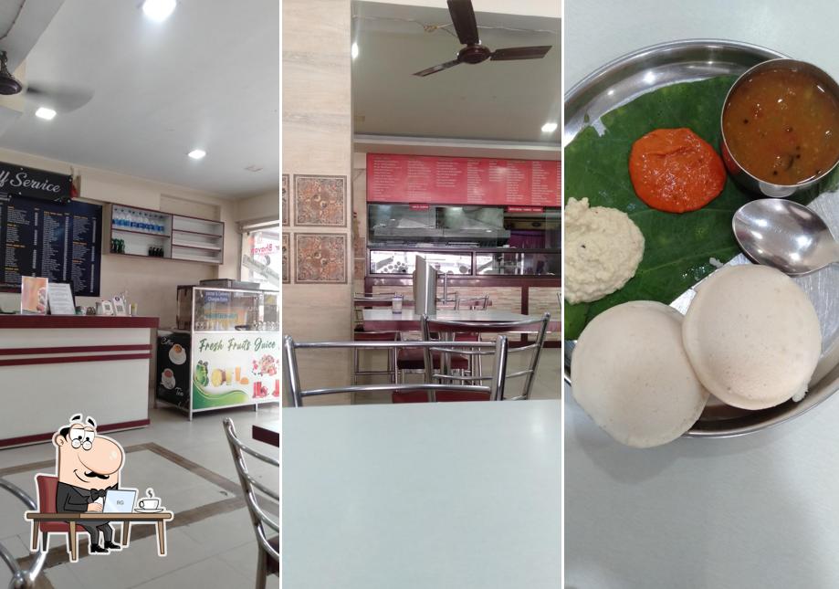 The interior of Swad Sehat Pure Veg