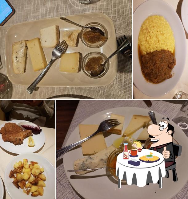 Piatto di formaggi al Osteria dell'Acquabella