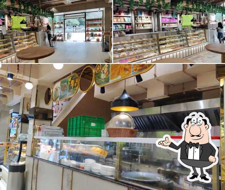 The interior of Hira Sweets