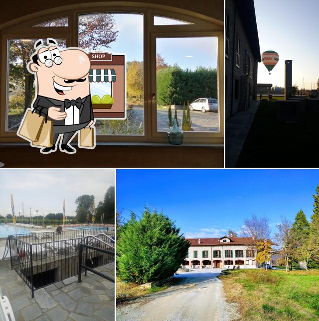 Puoi goderti l'aria fresca da seduto all'esterno di Tenuta Larenzania