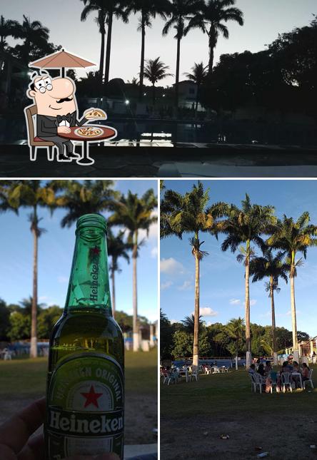 Dê uma olhada a imagem ilustrando exterior e cerveja no Espaço Bis Clube