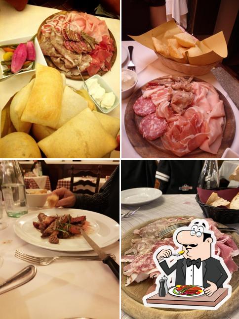 Cibo al Trattoria Osteria Buca Manzoni