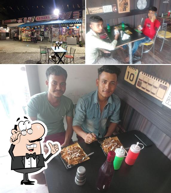 The interior of Krishna Fast Food & Dhaba